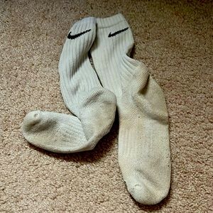 Nike white crew socks